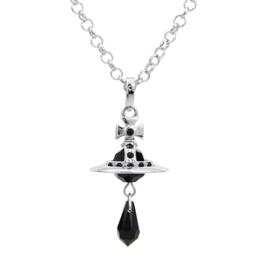 Crystal Saturn Necklace