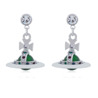 6MM ORB Classic Saturn Pendant Necklace (with box)