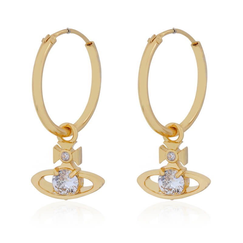 REINA Four Claw Zirconia Earrings (with box)