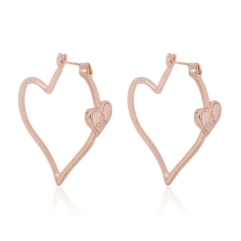 SALIMA Saturn Heart Large Hoop Earrings (with box)