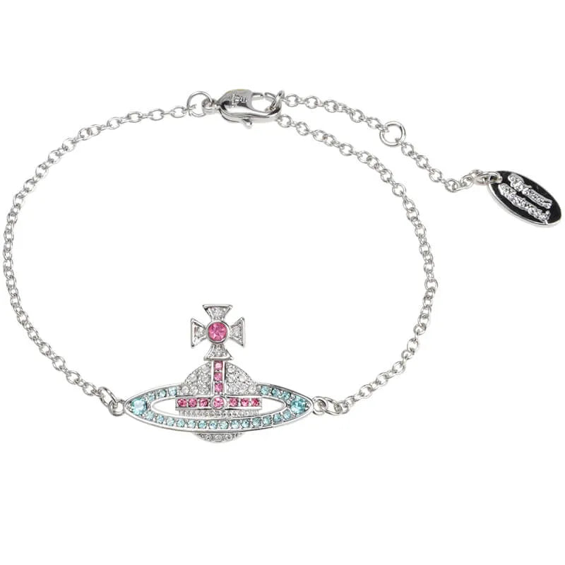 Crystal Orb Chain Bracelet