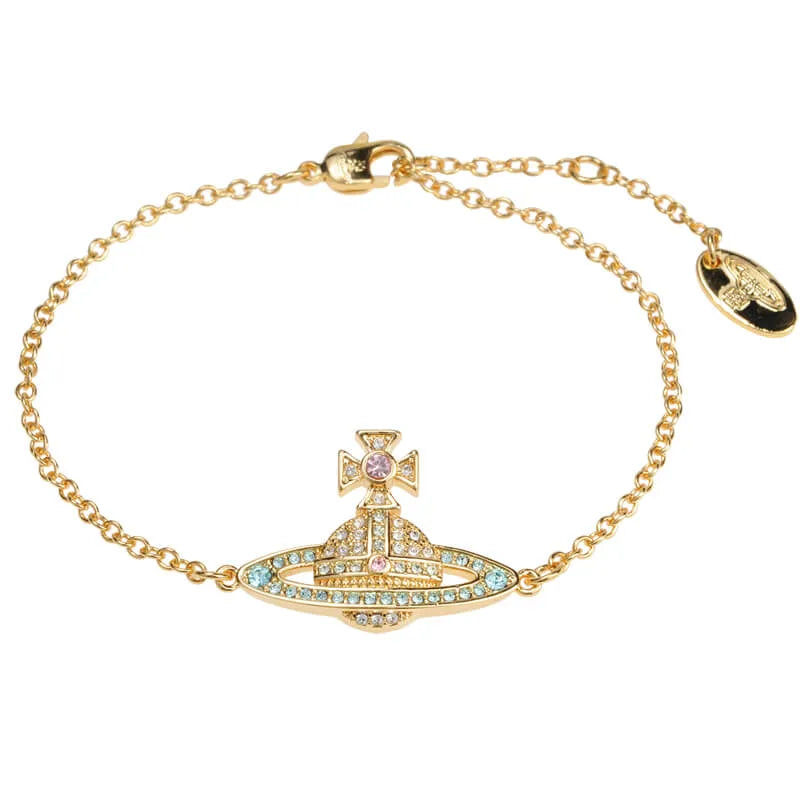 Crystal Orb Chain Bracelet