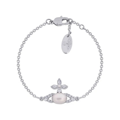 Orb Pearl Accent Chain Bracelet (with box)