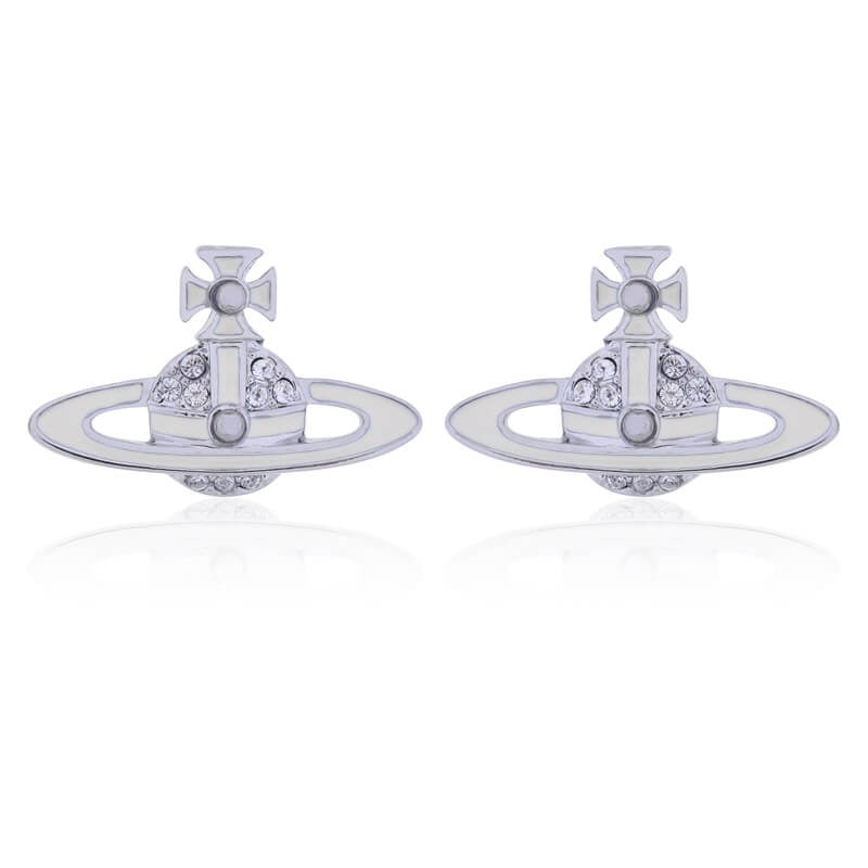 Saturn Diamond Earrings (with box)