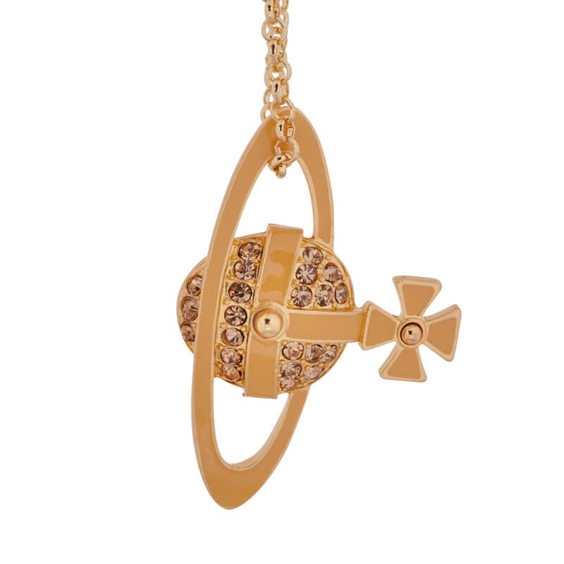 Lean Lacquered Saturn Necklace（All 4 Colors）(with box)