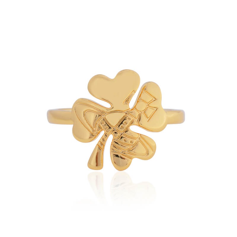 MOUNIA Four Leaf Clover Ring (with box)