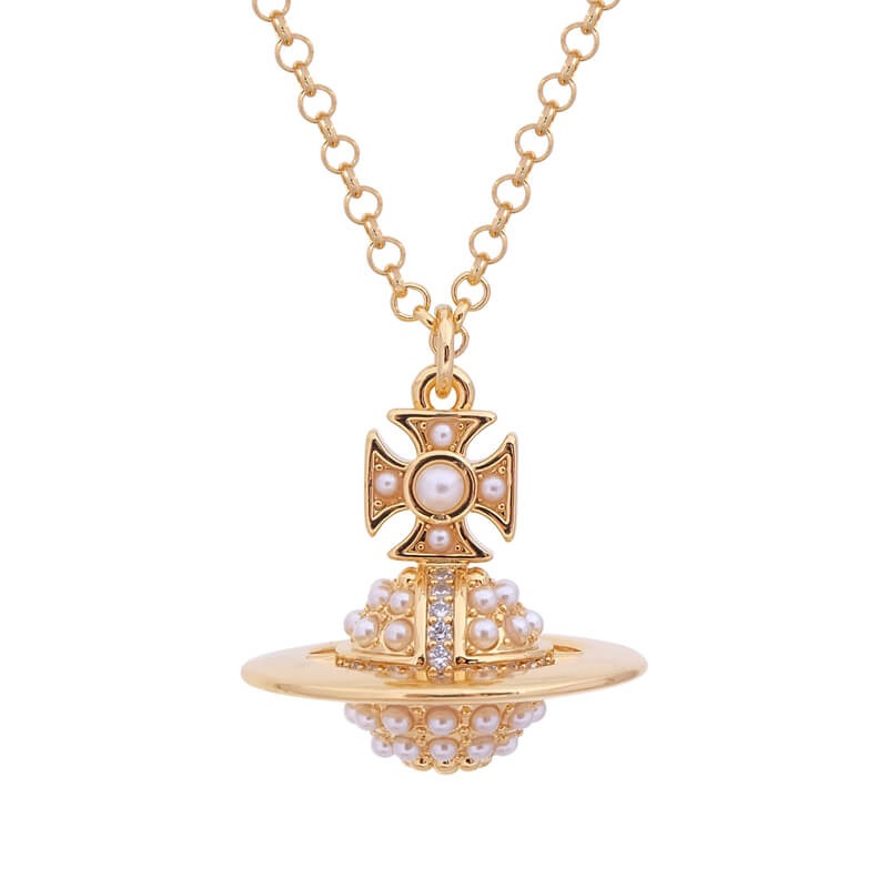 LUZIA Full Of Pearls ORB Necklace (with box)