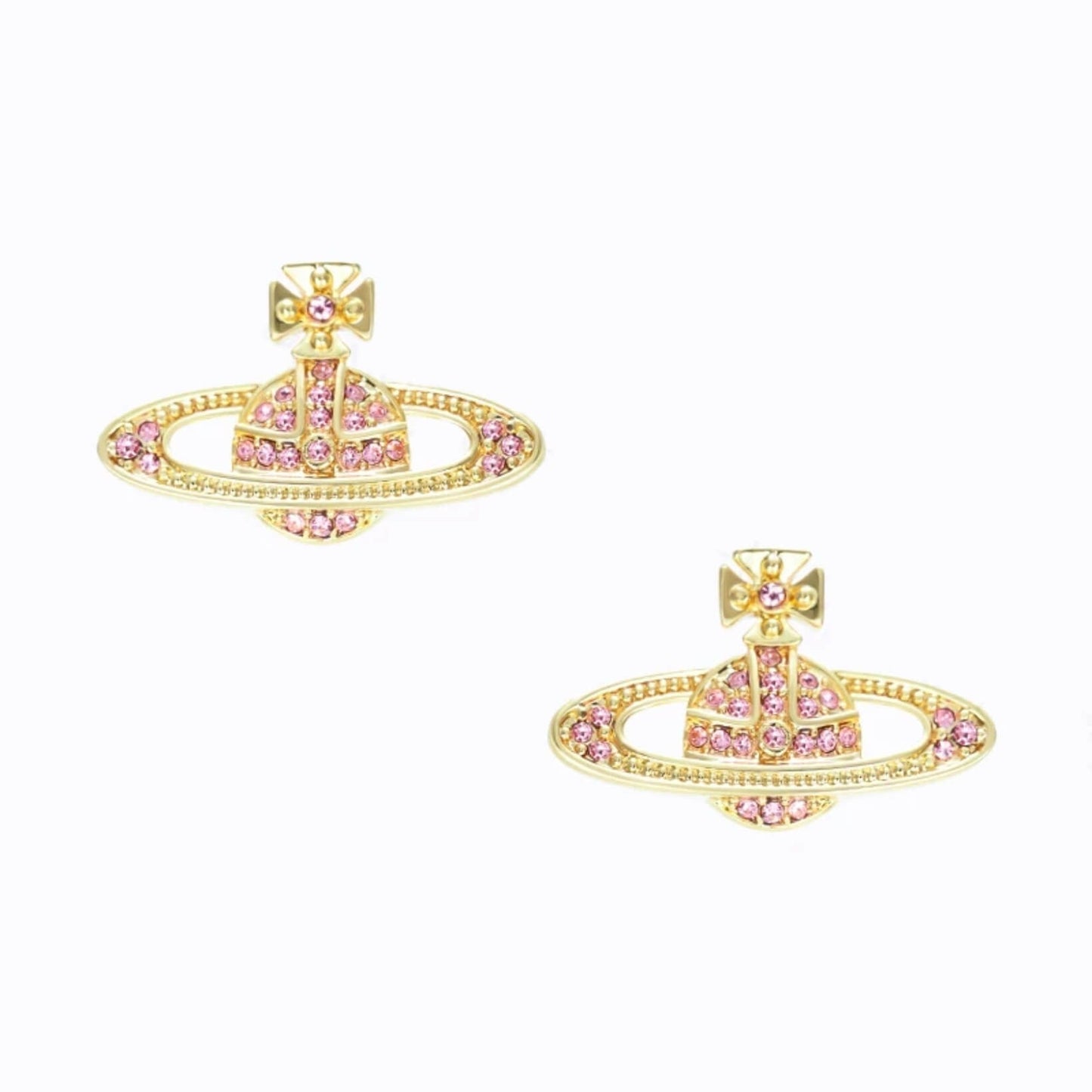 Classic Full Diamond Saturn Earrings（All 9 Colors) (with box)