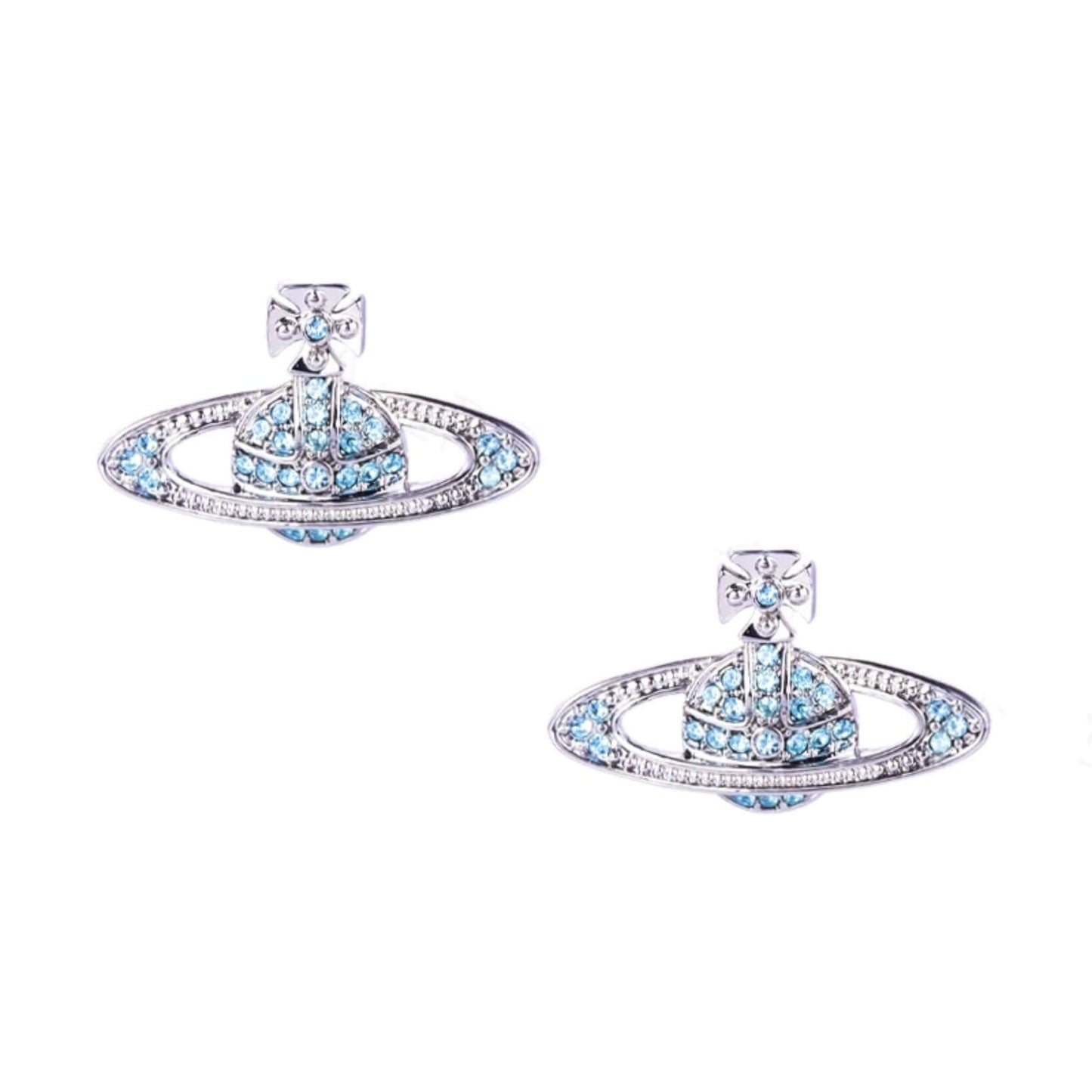 Classic Full Diamond Saturn Earrings（All 9 Colors) (with box)