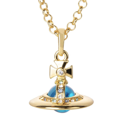 10MM ORB Classic Saturn Pendant Necklace (with box)