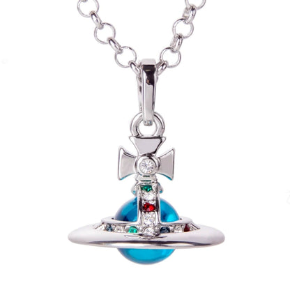 10MM ORB Classic Saturn Pendant Necklace (with box)