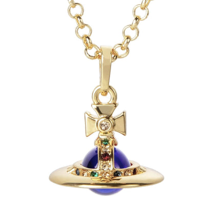 10MM ORB Classic Saturn Pendant Necklace (with box)