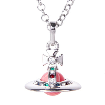 10MM ORB Classic Saturn Pendant Necklace (with box)