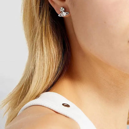 Butterfly & Orb Mismatched Stud Earrings