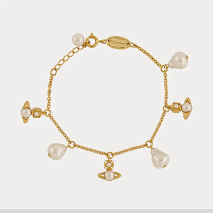 Orb & Pearl Charm Bracelet