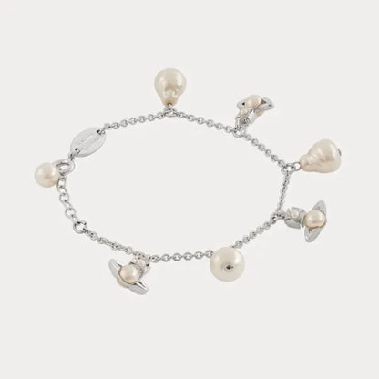Orb & Pearl Charm Bracelet