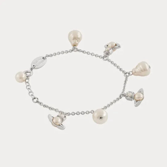 Orb & Pearl Charm Bracelet