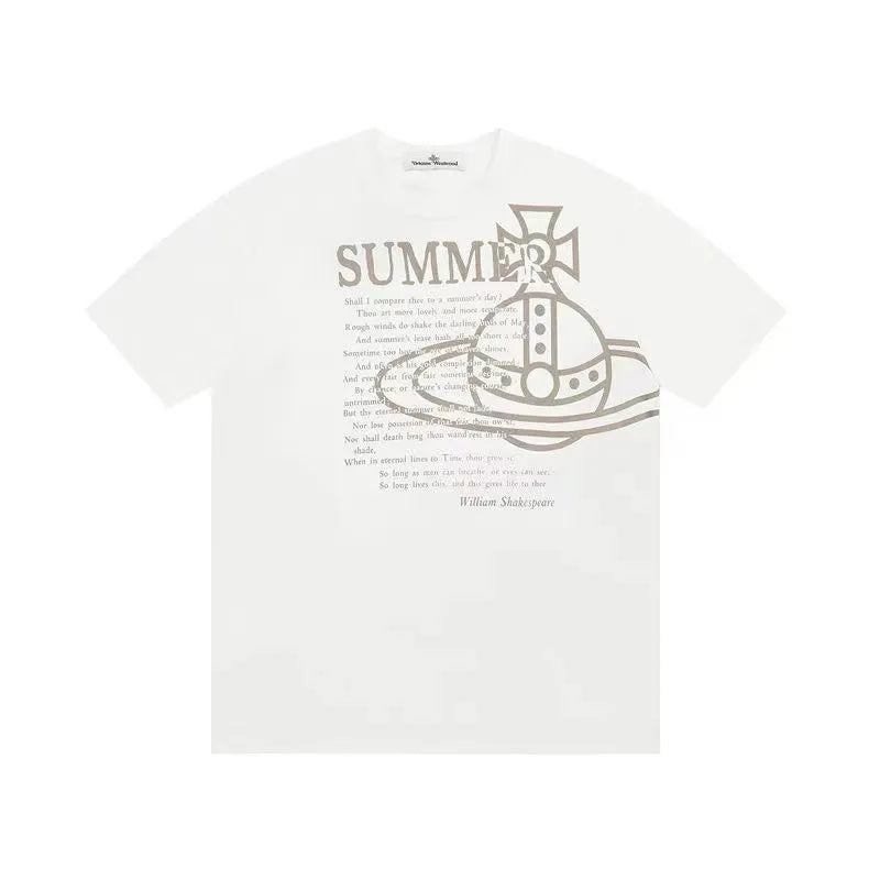Summer Quote Planet Print Tee
