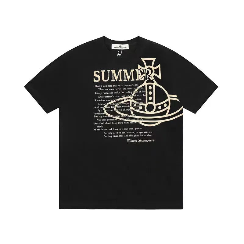 Summer Quote Planet Print Tee