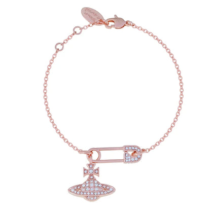 Orb Drop Safety Pin Bracelet