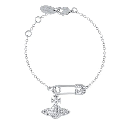 Orb Drop Safety Pin Bracelet