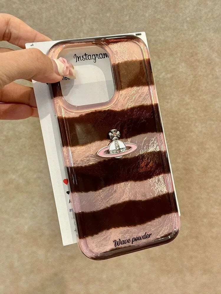 Striped Saturn Phone Case