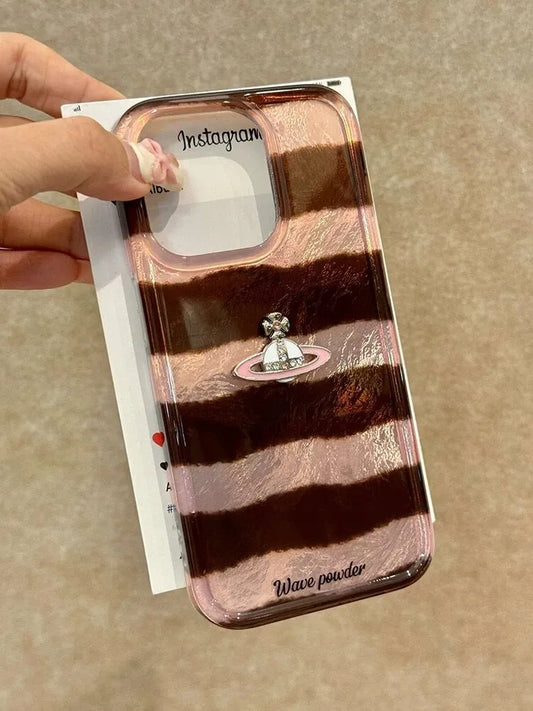 Striped Saturn Phone Case