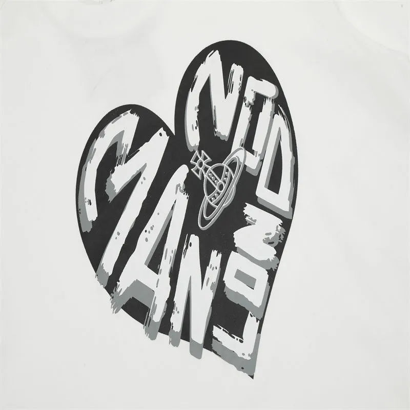  Mad World Heart Emblem T-Shirt