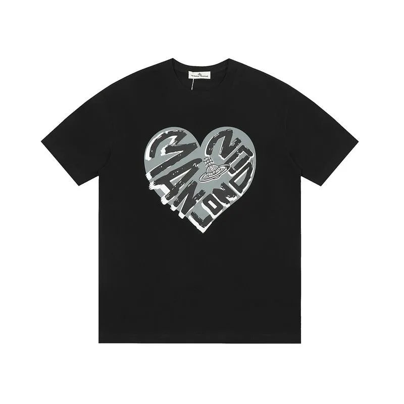  Mad World Heart Emblem T-Shirt