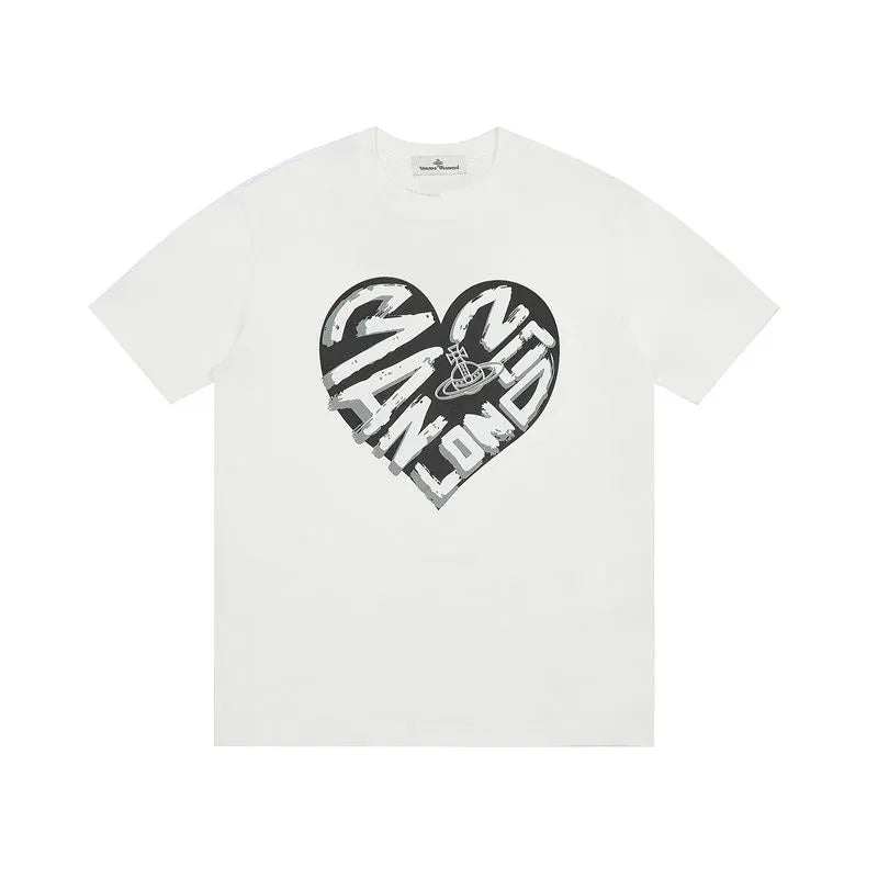  Mad World Heart Emblem T-Shirt