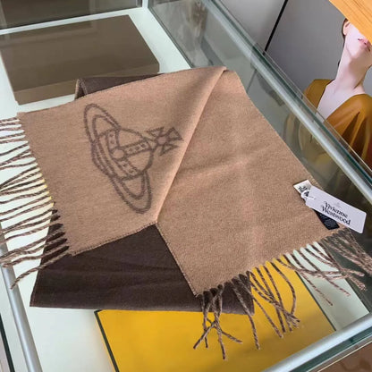 Orb Logo Fringe Scarf