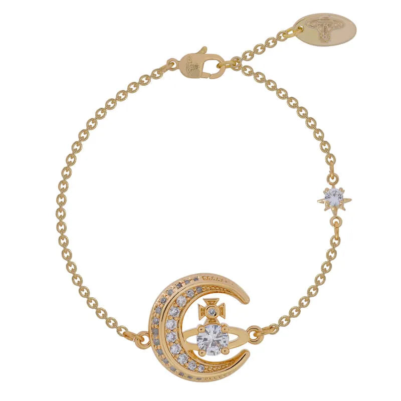 Celestial Crescent Charm Bracelet