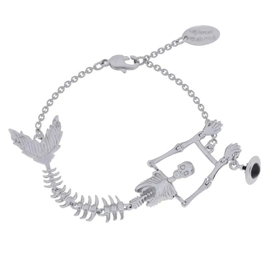 Skeletal Siren Charm Bracelet