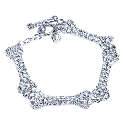 Crystal Bone Chain Bracelet