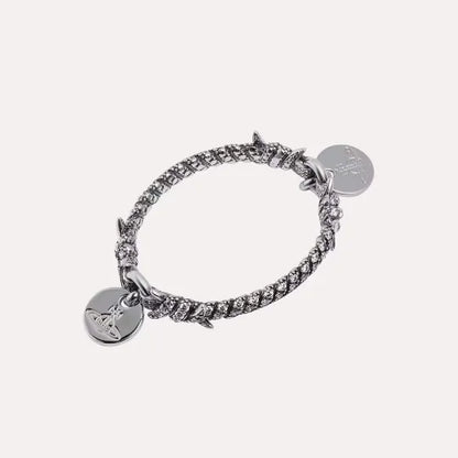 Barbed Coin Charm Bracelet