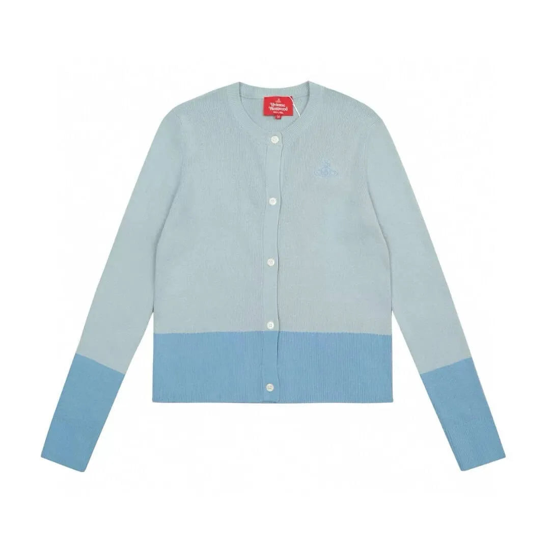 Colorblock Knit Cardigan