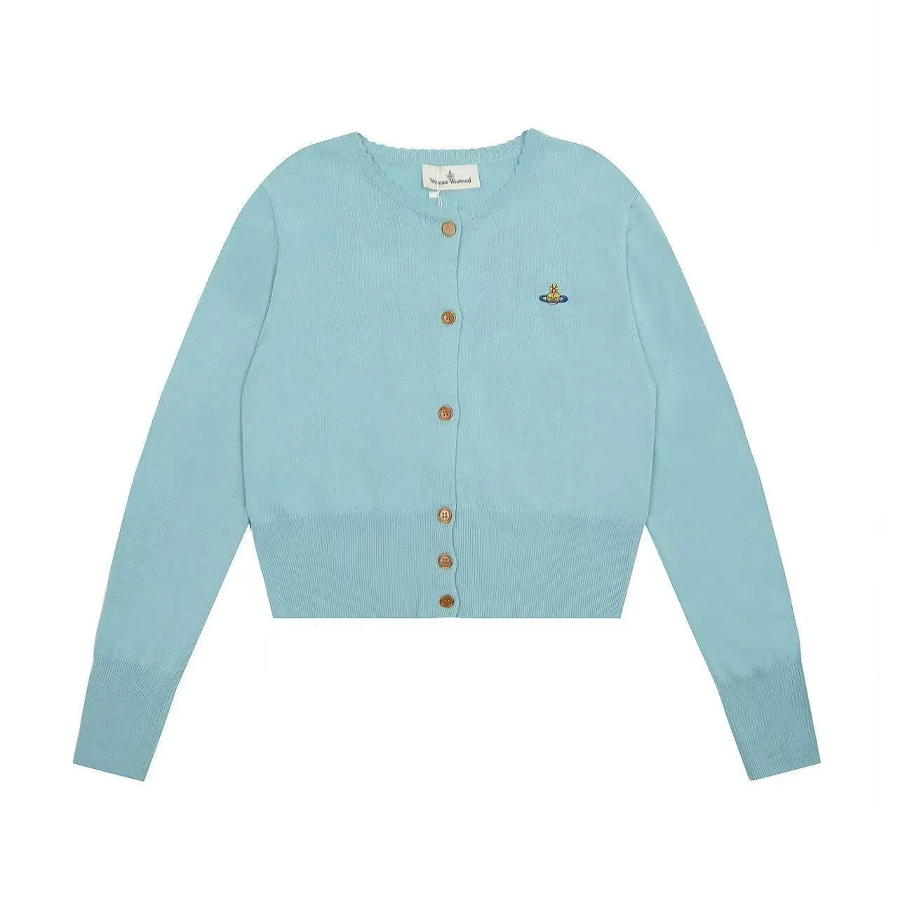 Orb Crest Cropped Cardigan