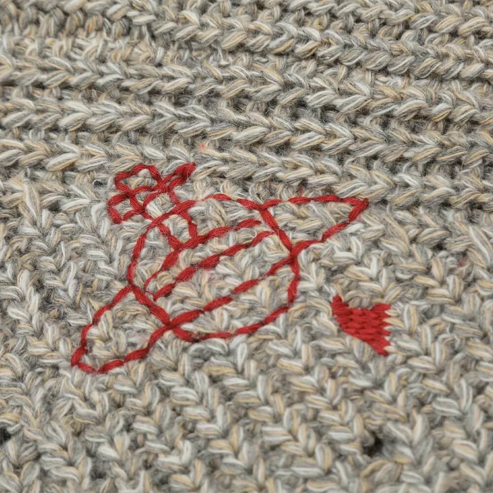 Heart Orb Wool Knit Cardigan