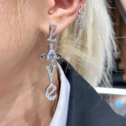 Love Drop Orb Earrings