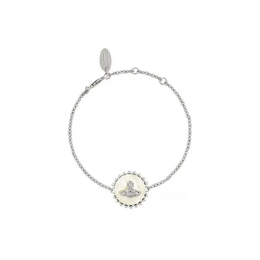 Beaded Edge Orb Charm Braceletv