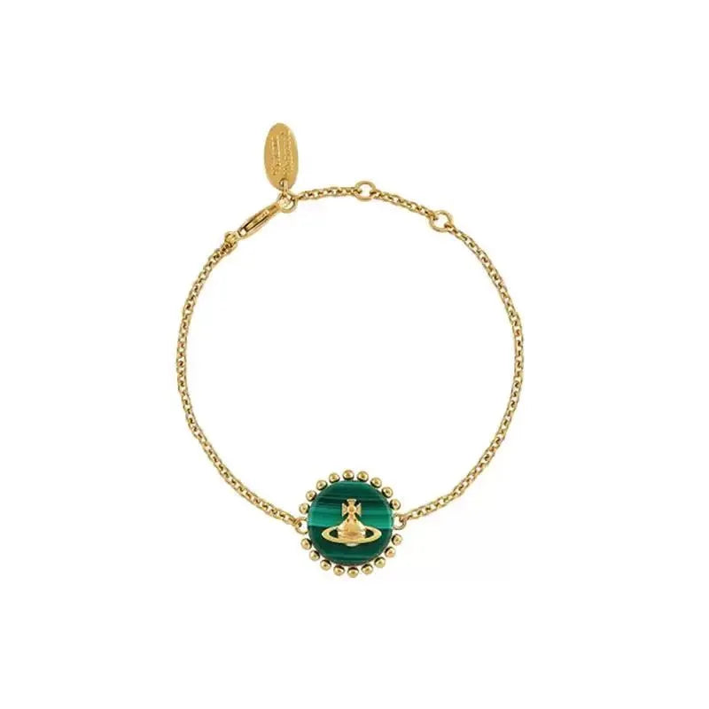 Beaded Edge Orb Charm Braceletv