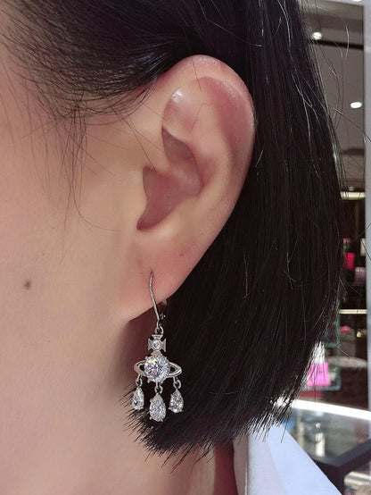 Celestial Drop Orb Earrings