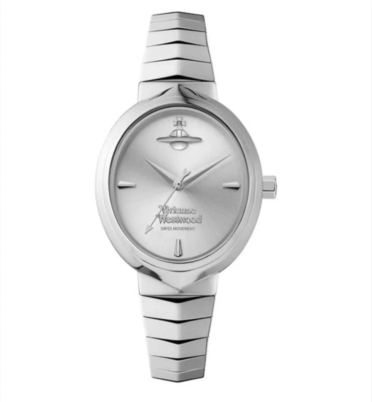 Sculpted Strap Minimalist Emblem Watch