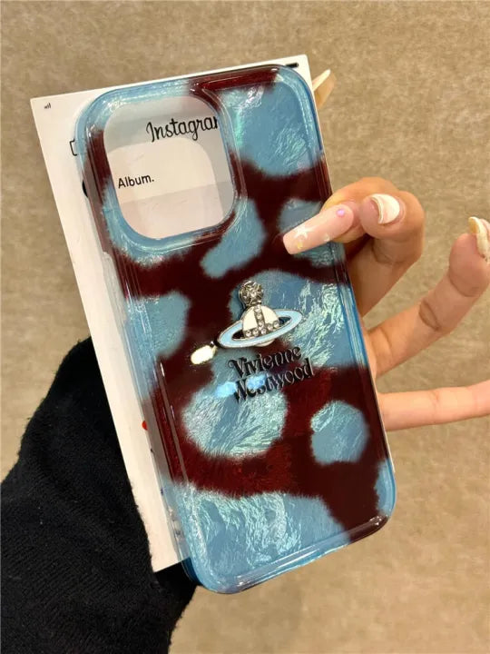 Blue Design Saturn Phone Case