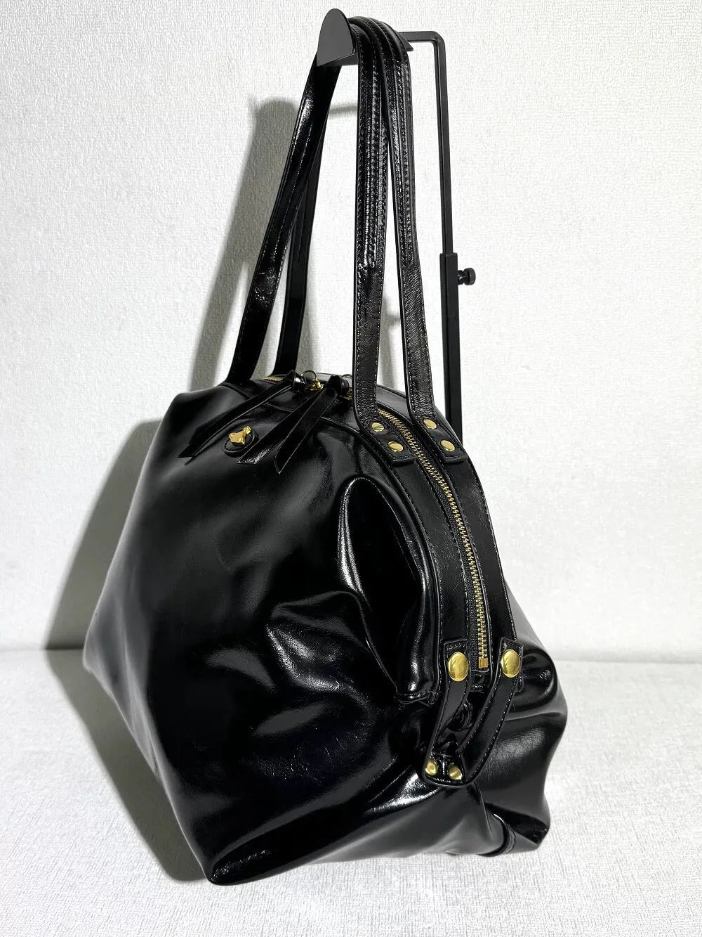 Mara Structured Leather Holdall Bag