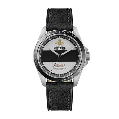 Striped Dial Emblem Watch