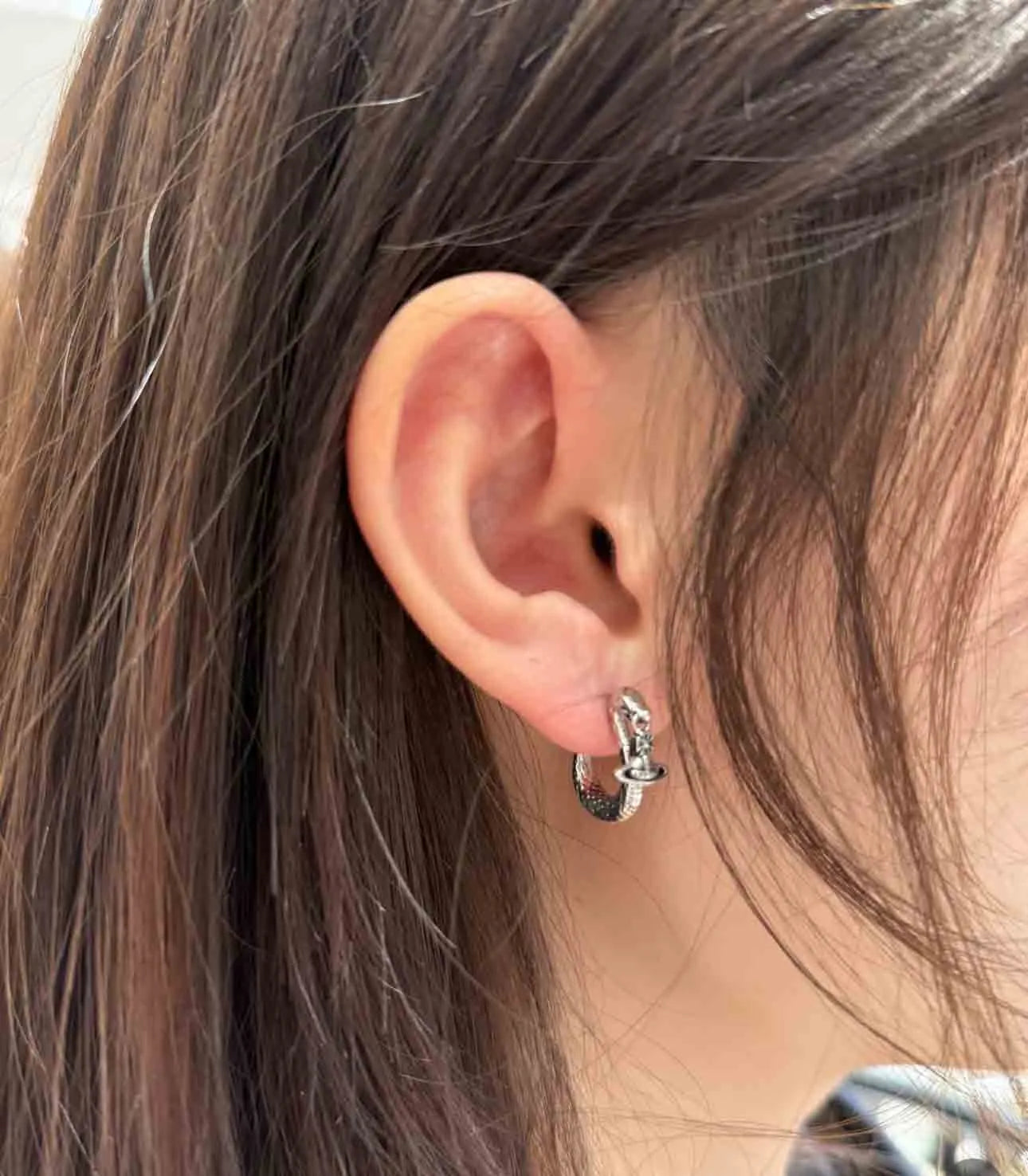 Dragon Orb Hoop Earrings