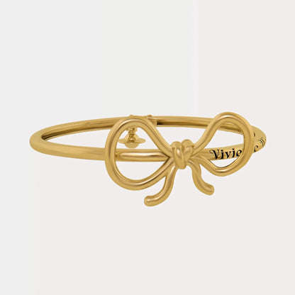 Ribbon Bow Bangle Bracelet