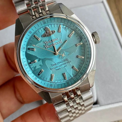 Orb-Detail Link Bracelet Watch