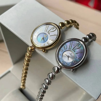 Beaded Metal Dial Watch